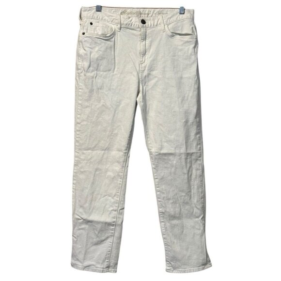 Eddie Bauer Boyfriend Pants Women's Size Measured Classic‎ Beach Travel Nautical - Picture 1 of 16